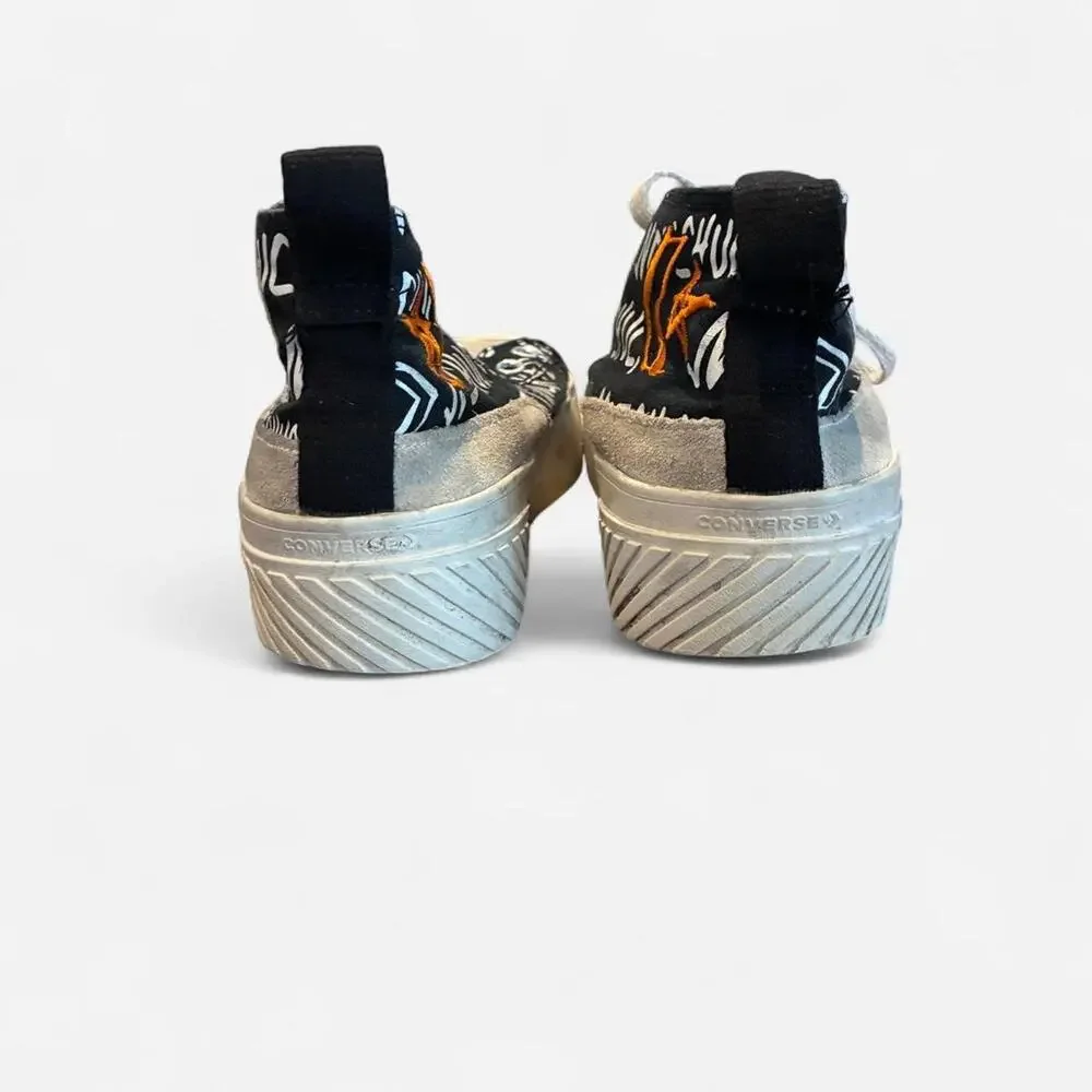 Converse Chuck Taylor All Star 70s black‎ multi coloured trainers Sz 8